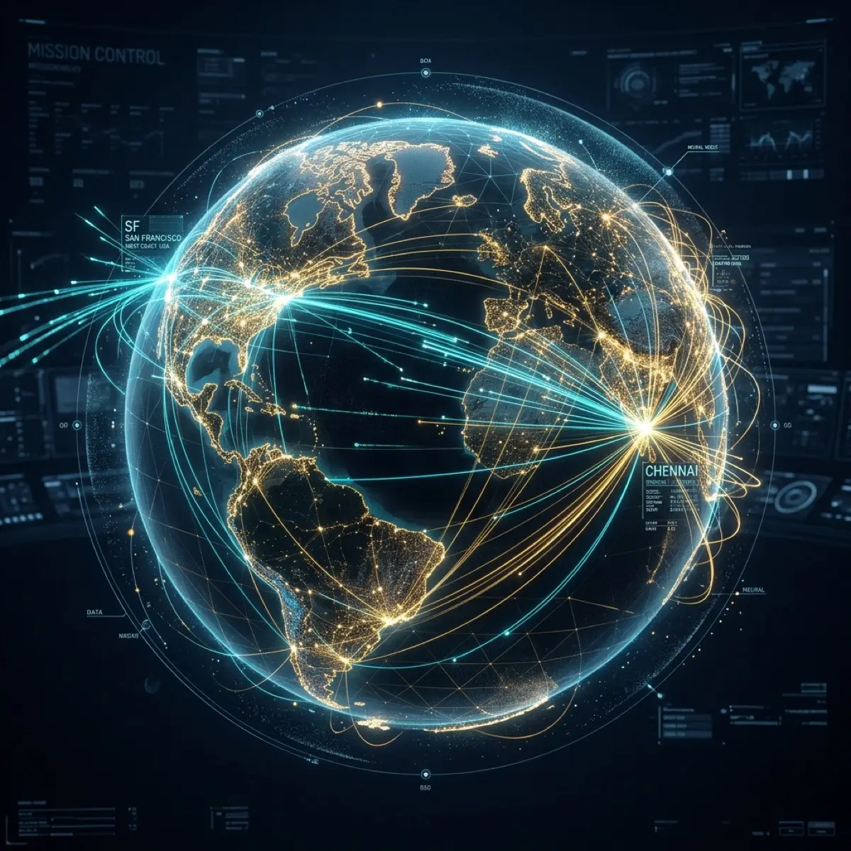 Global digital network and software scaling